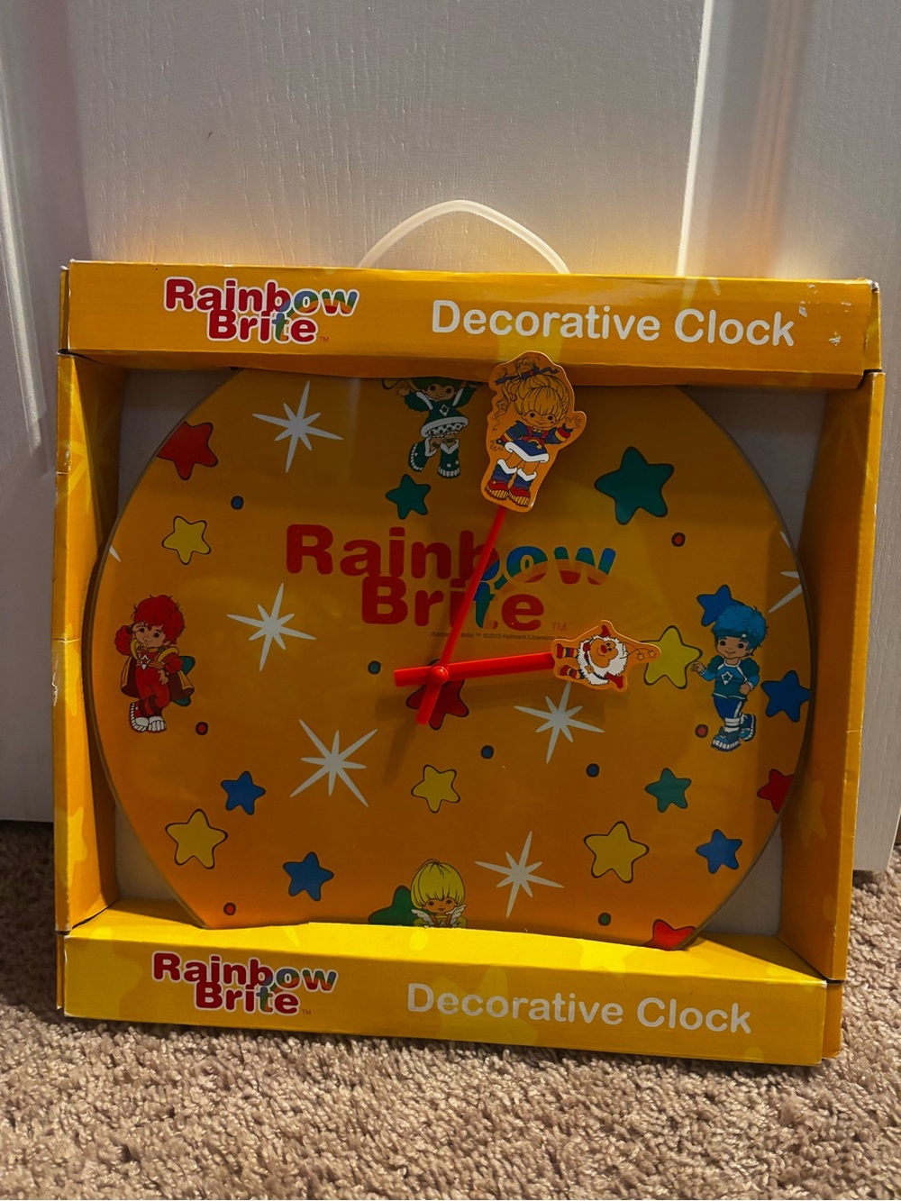 Rainbow Brite Decorative Wall Clock - Yellow. Rare!